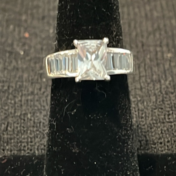 Jewelry - Sterling Square Cut CZ Ring-6